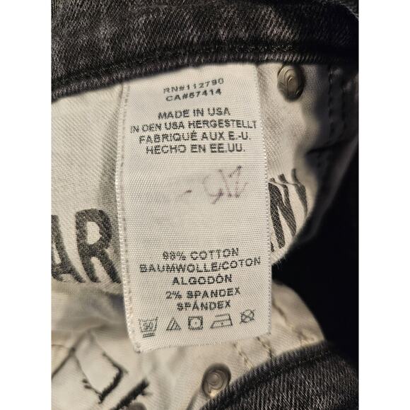 True Religion Jeans Mens 38 Black Fade Ricky Relaxed Straight Pockets Stretch - Picture 9 of 12